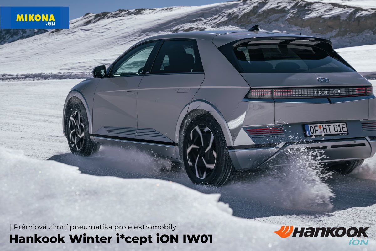 Zimní pneumatika Hankook Winter i*cept iON IW01 se zaměřením na tichou a úspornou jízdu elektromobilu.